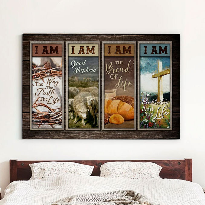 I Am Good Shepherd Canvas Wall Art