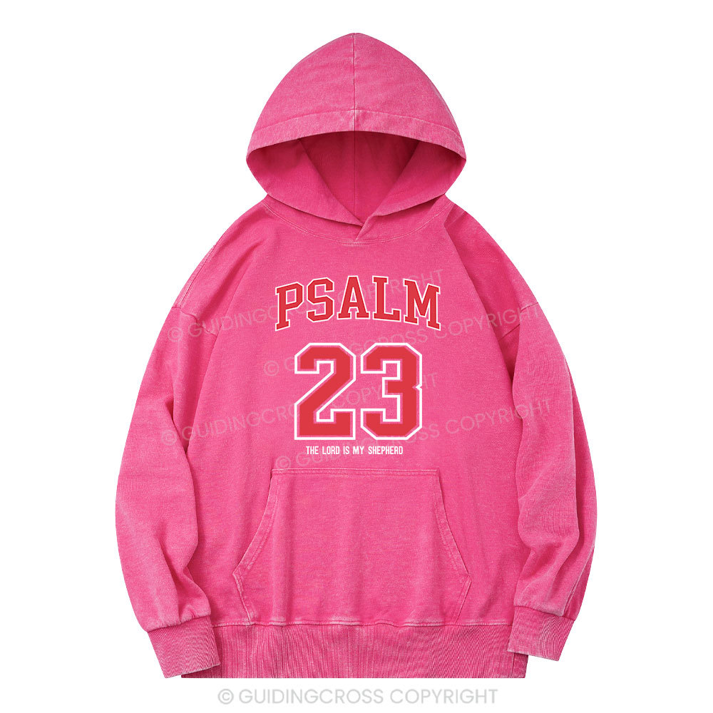 Psalm 23 Christian Washed Hoodie