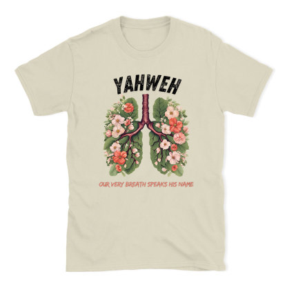Yahweh Leaf Flower Lung Christian T-Shirt
