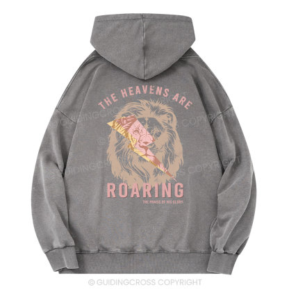 The Heavens Are Roaring Christian Washed Hoodie
