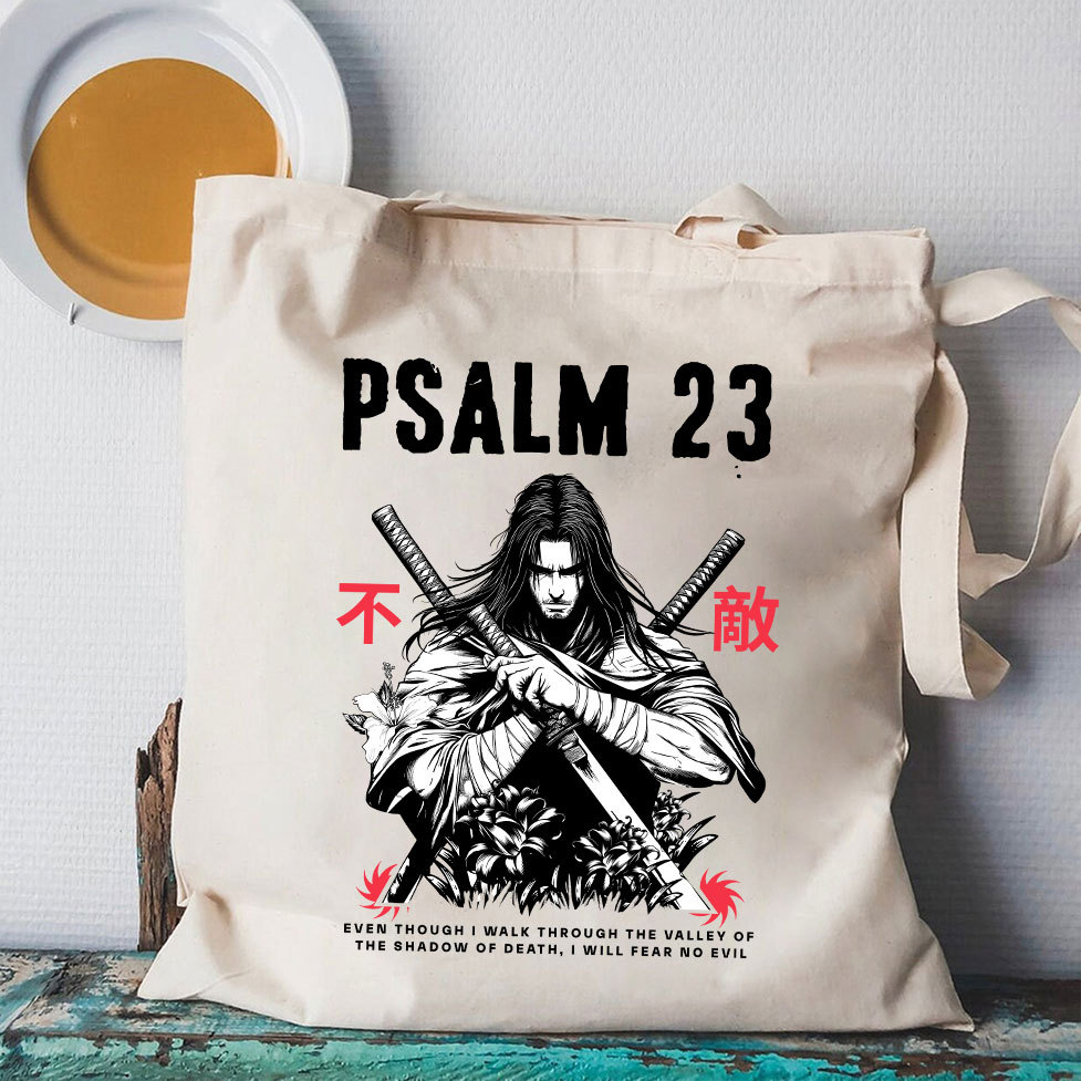 Aesthetic Mens Christian Canvas Tote Bag