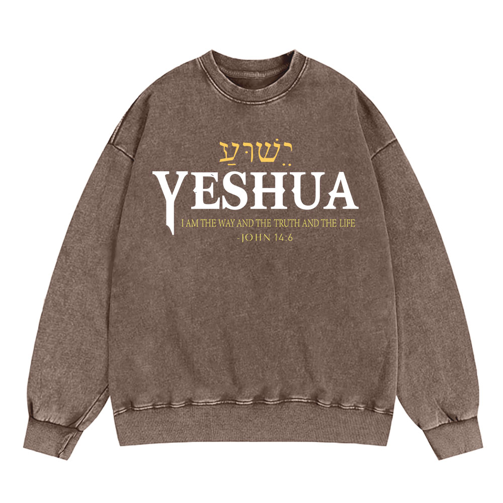 YESHUA Christian Washed Sweatshirt