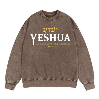 YESHUA Christian Washed Sweatshirt
