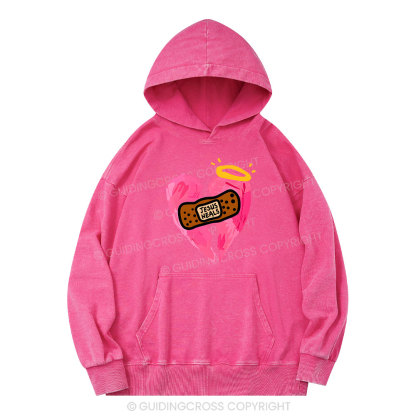 Jesus Heals Christian Washed Hoodie