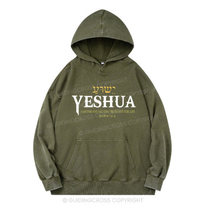 YESHUA Christian Washed Hoodie