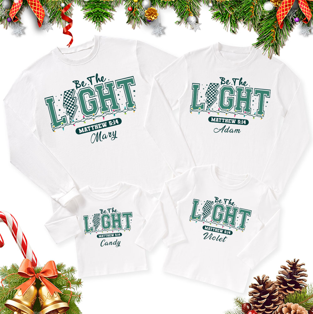 Sample Christmas Family Matching Long Sleeve T-Shirt Sale - GuidingCross