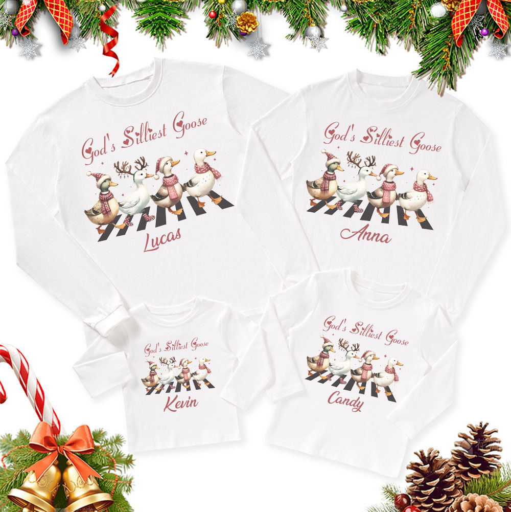 Sample Christmas Family Matching Long Sleeve T-Shirt Sale - GuidingCross