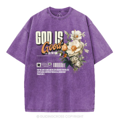 God Is Good Christian Washed T-Shirt