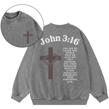 Faith Apparel Christian Washed Sweatshirt