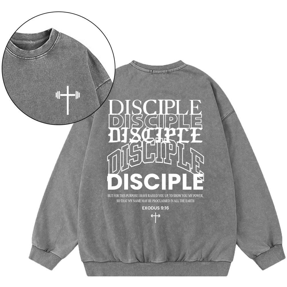 Discipple Christian Washed Sweatshirt