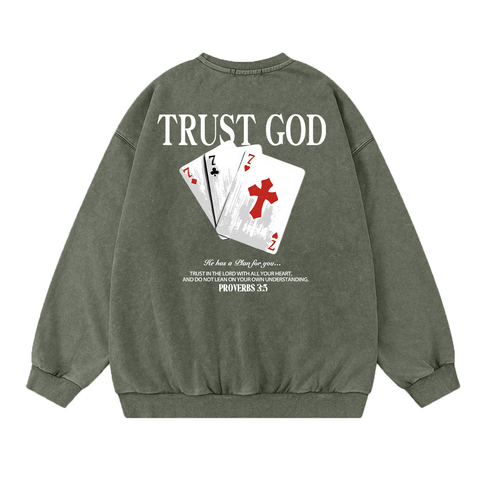 YESHUA Christian Washed Sweatshirt Sale - GuidingCross