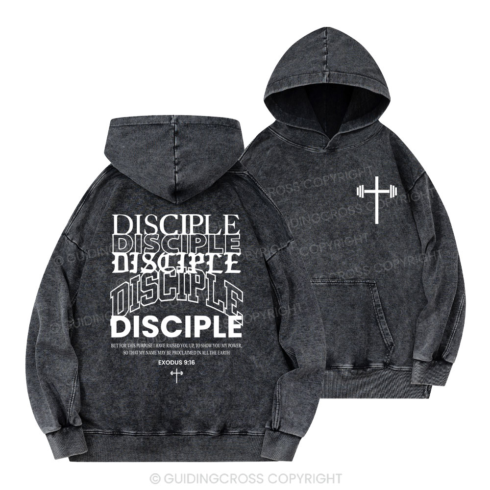 Discipple Christian Washed Hoodie