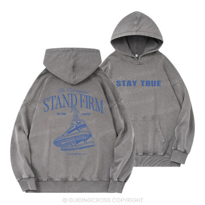 Stand Firm Christian Washed Hoodie