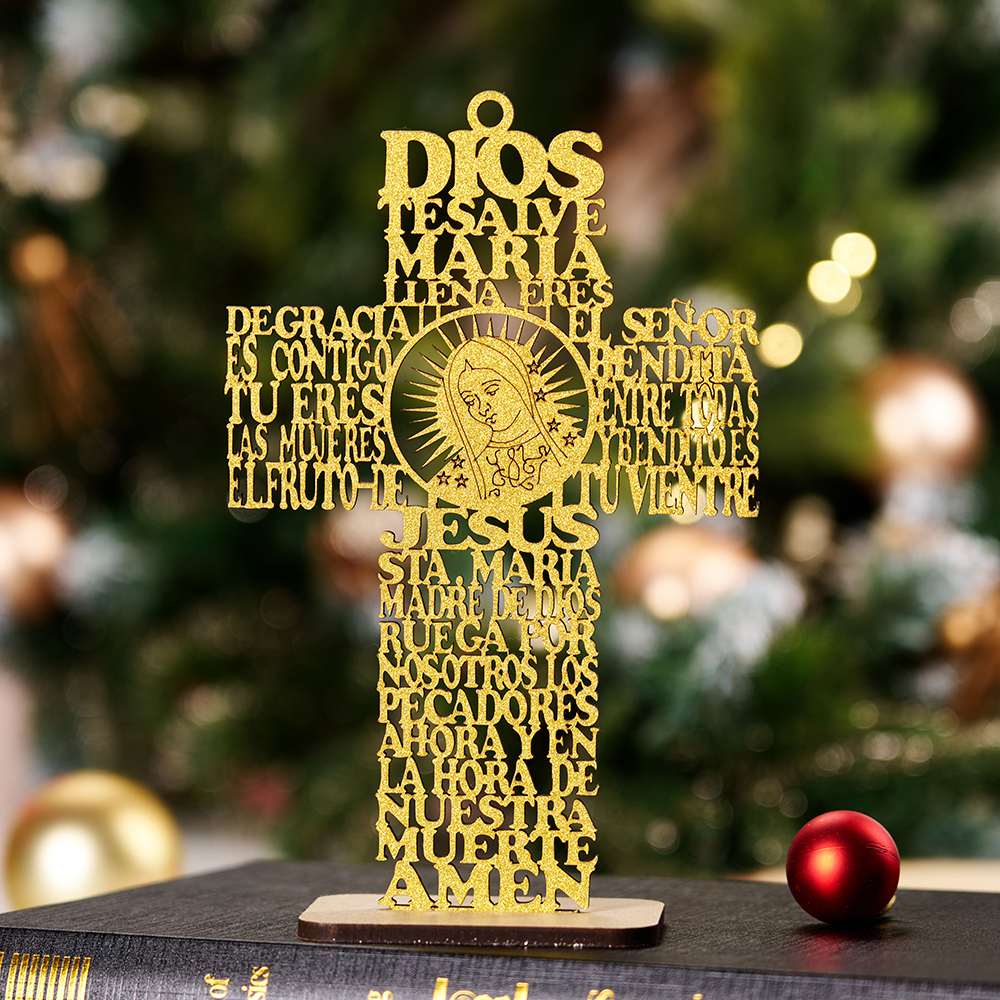 Wooden Cross Christian Ornaments