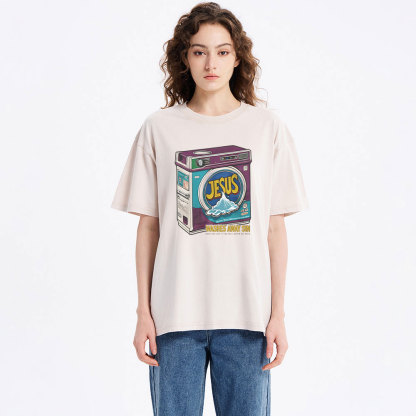 Jesus Washed Away Sin Chirstian Washed T-Shirt