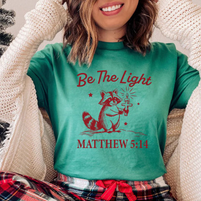 Be The Light Christian Christmas T-Shirt