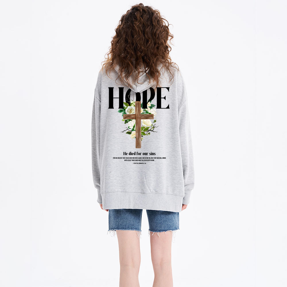 He Died For Our Sins Classic Christian Hoodie
