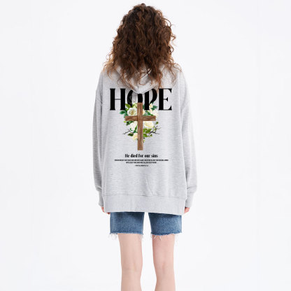 He Died For Our Sins Classic Christian Hoodie