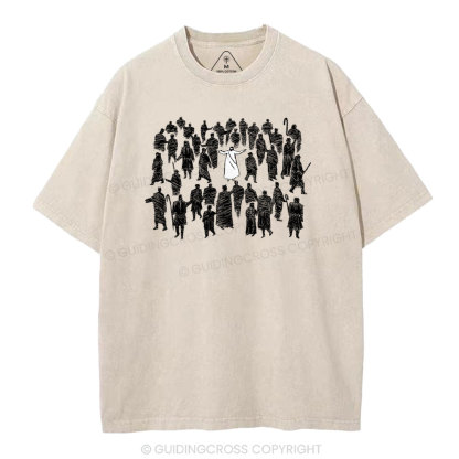 Go Into All The World Christian Washed T-Shirt