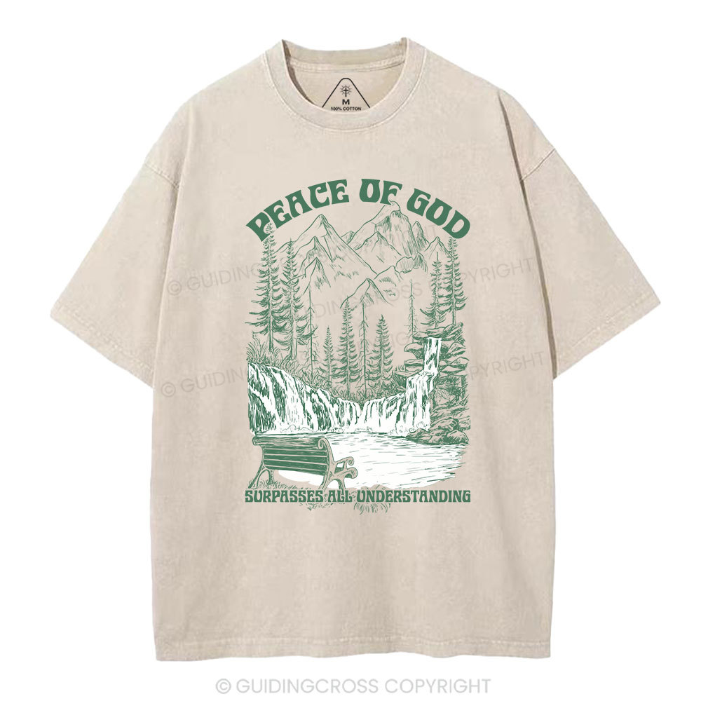 Peace Of God Christian Washed T-Shirt