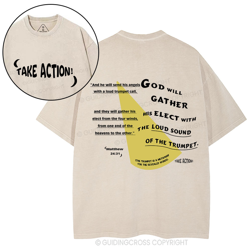 Take Action Christian Washed T-Shirt