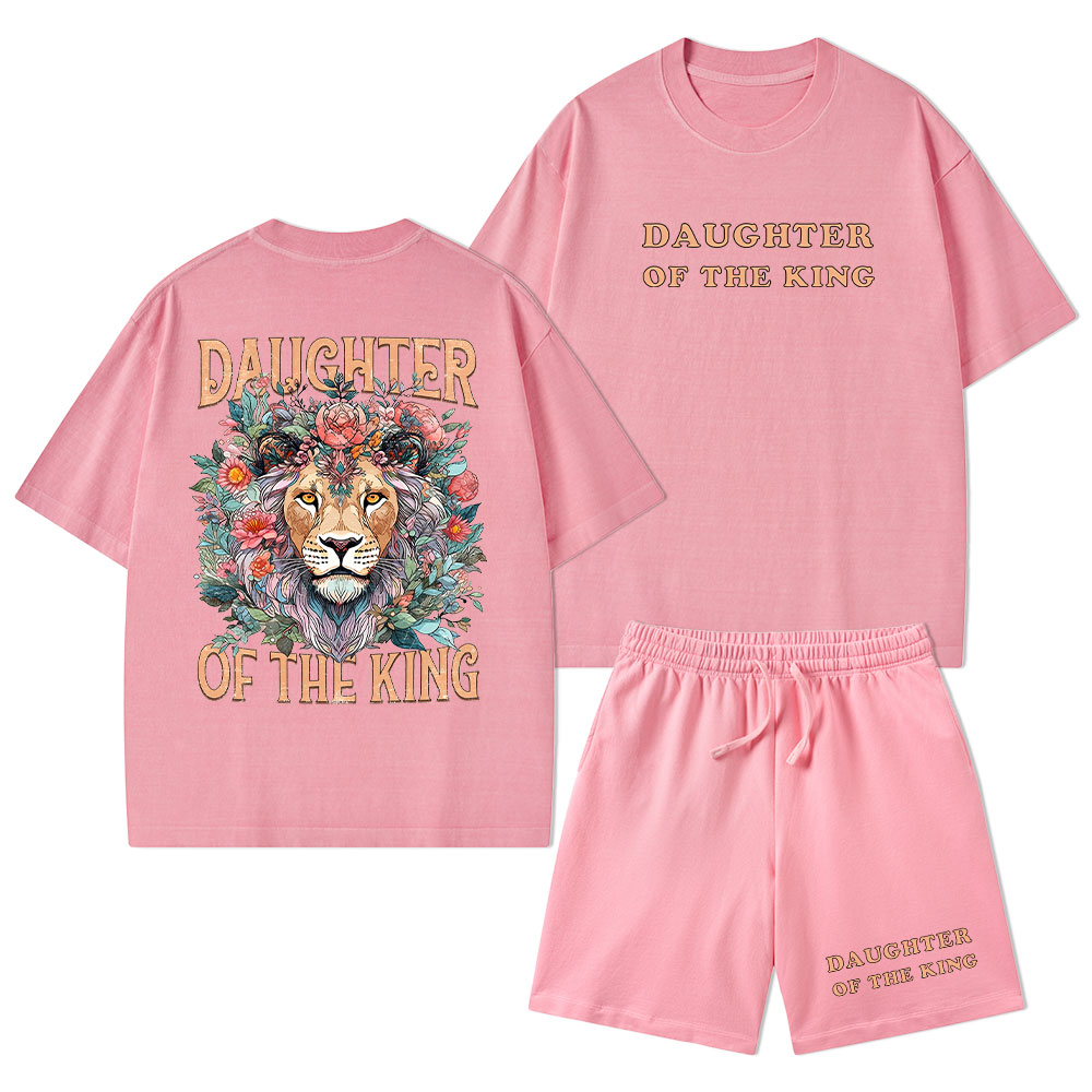 Daughter Of The King Christian Washed T-Shirt & Shorts