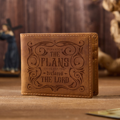 The Plans Leather Wallet