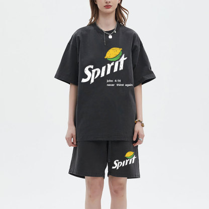 Spirit Christian Washed T-Shirt & Shorts