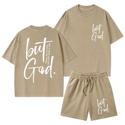 There Is No Way But God Made A Way Christian Washed T-Shirt & Shorts