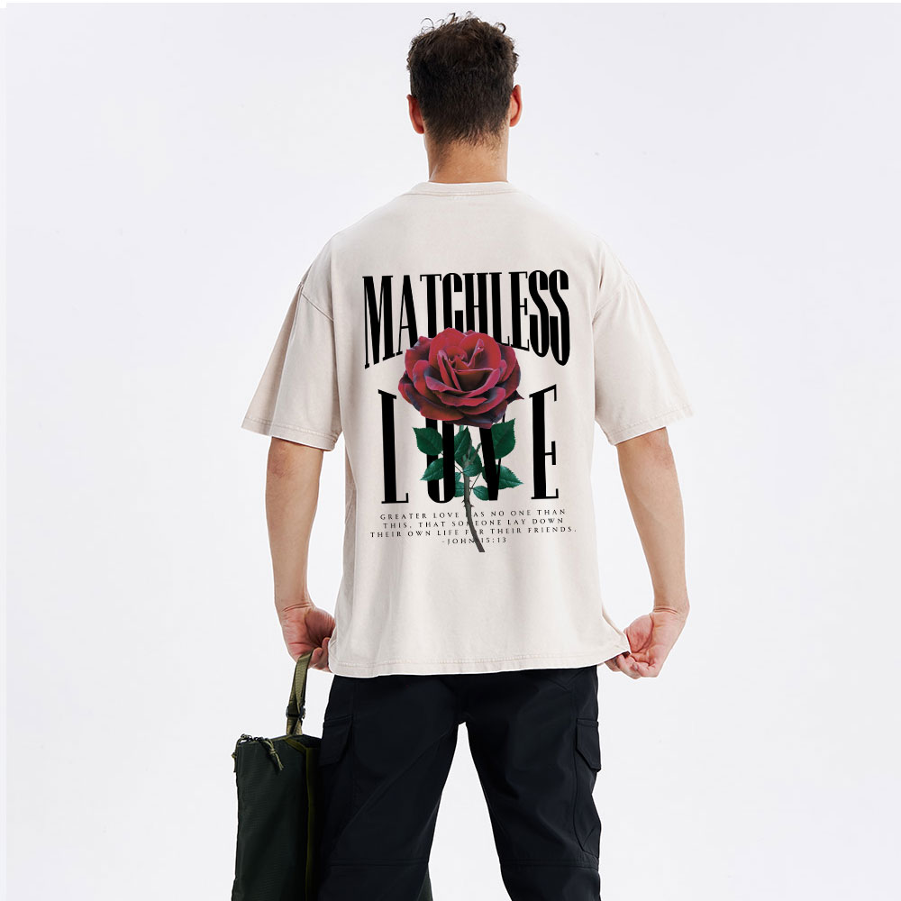 Matchless Love Christian Washed T-Shirt