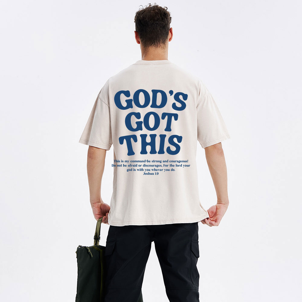 God's Got This Christian Washed T-Shirt