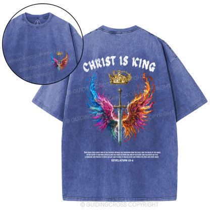 Christ Is King Christian Washed T-Shirt
