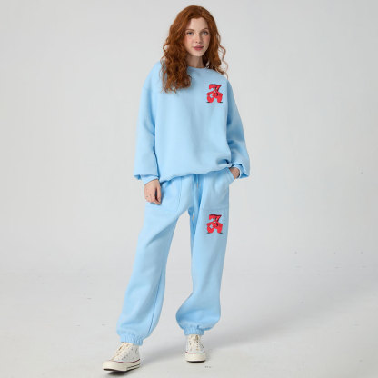 Not Luck God's Plan Christian Premium Matching Fleece Hoodie Set