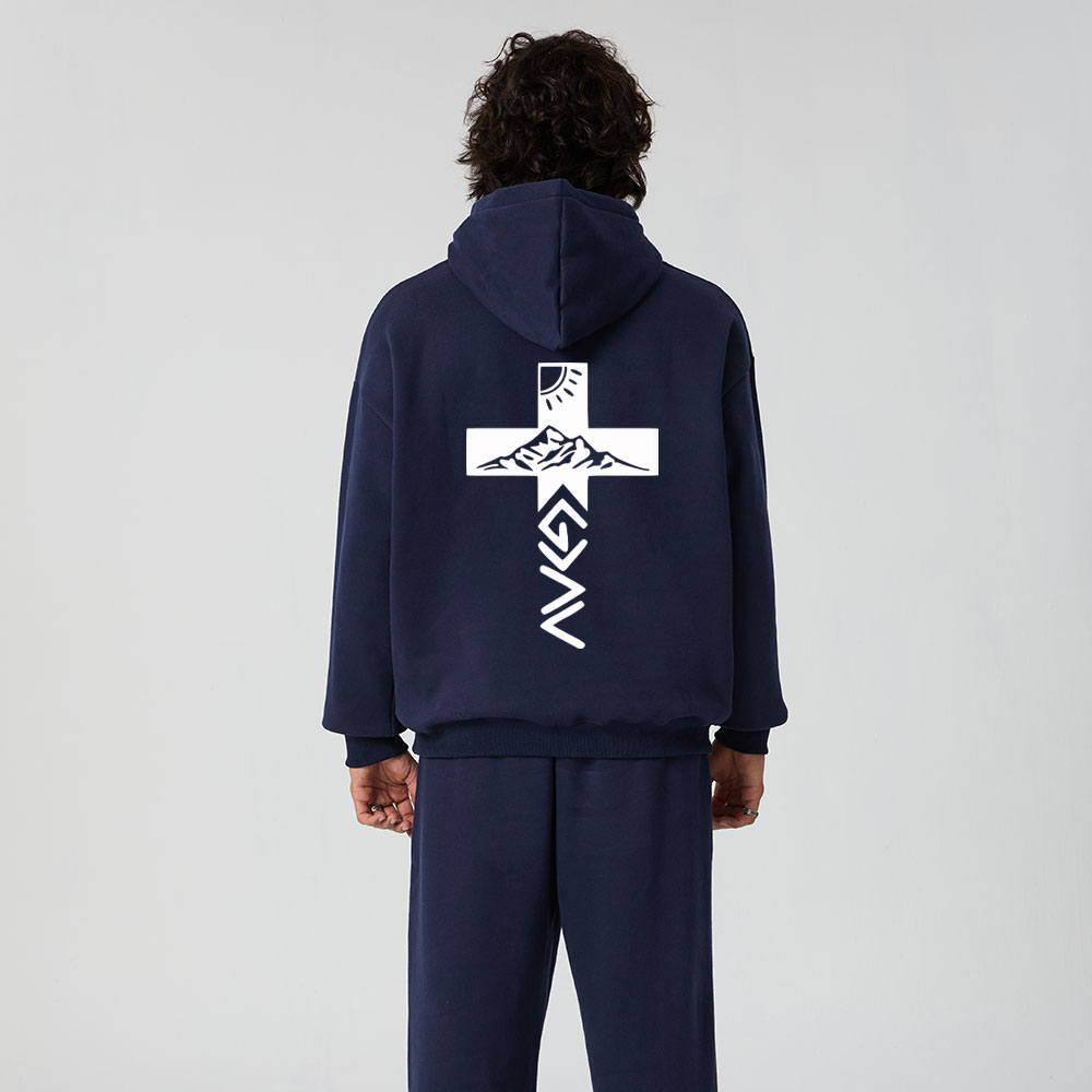 God Is Greater Than The Highs And Lows Christian Premium Fleece Hoodie Set