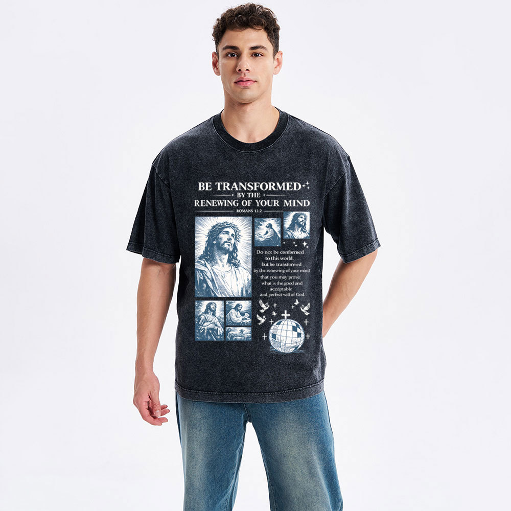 Be Transformed Christian Washed T-Shirt