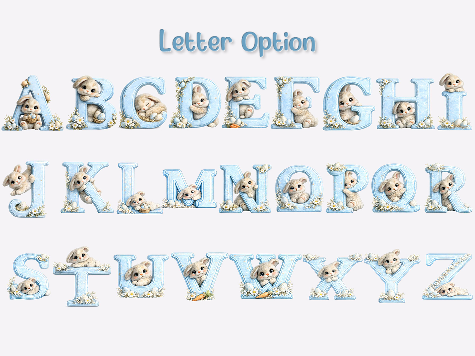 Personalized Cute Easter Bunny Irregular Short Plush Pillow