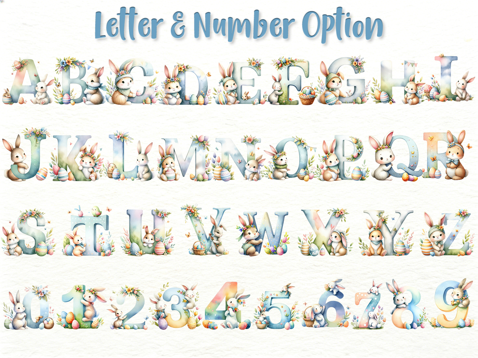 Personalized Cute Easter Bunny Irregular Short Plush Pillow