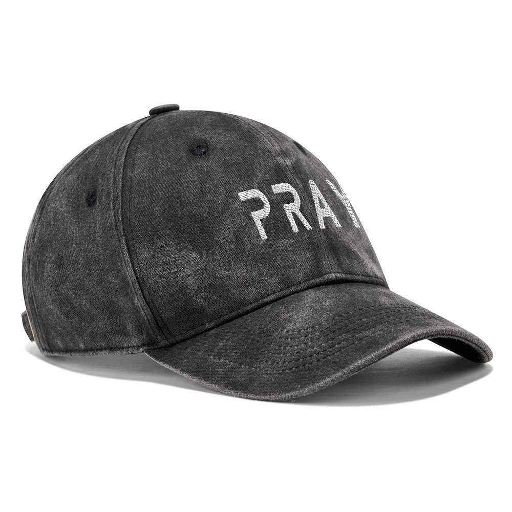 Pray Christian Washed Hat