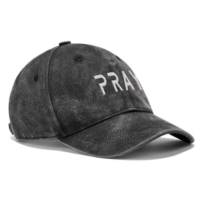Pray Christian Washed Hat