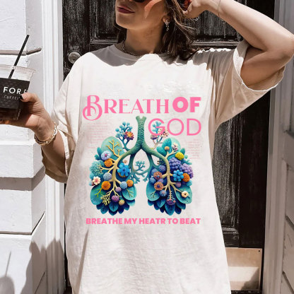 Breath Of God Christian Washed T-Shirt