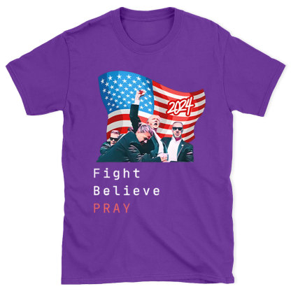 Fight Believe Pray Christian T-Shirt