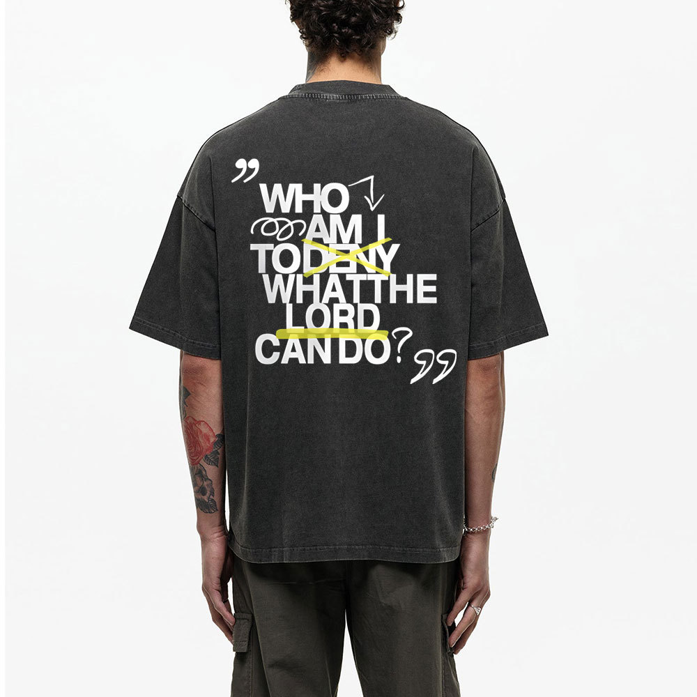 Who Am I Christian Washed T-Shirt