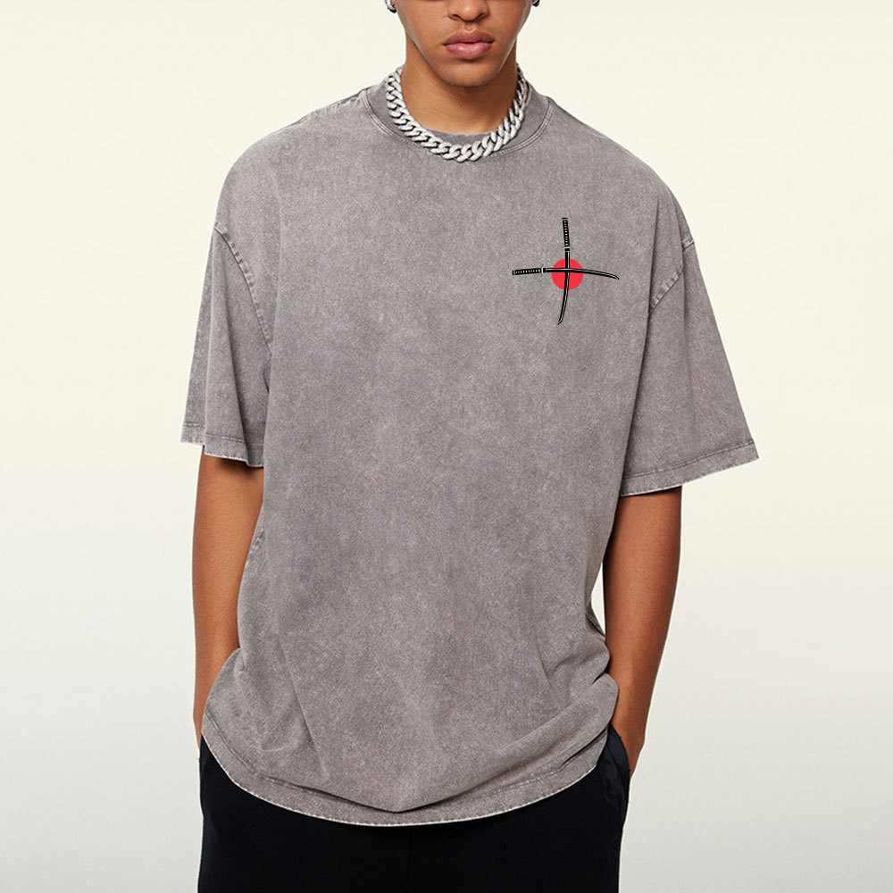 Aesthetic Mens Christian Washed T-Shirt