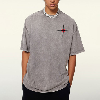 Aesthetic Mens Christian Washed T-Shirt