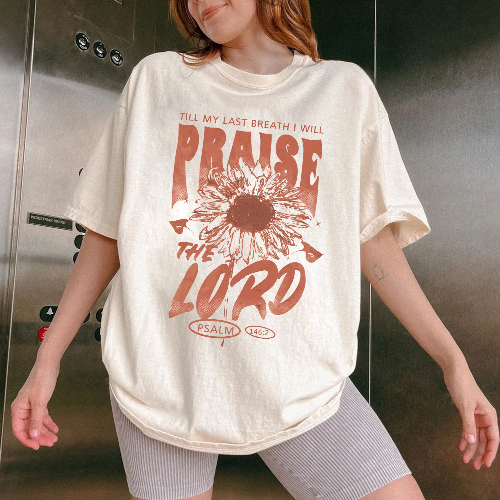 Praise The Lord  Christian Washed T-Shirt
