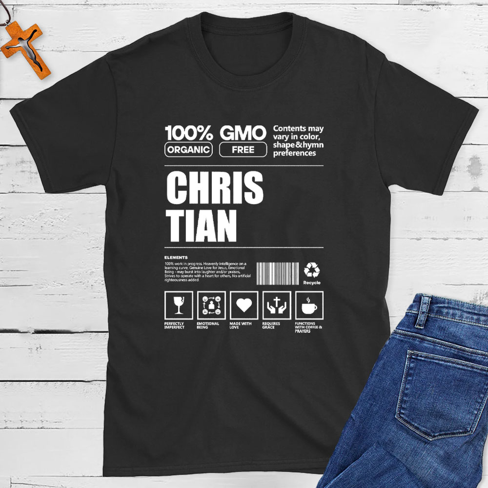 100% Organic Christian T-Shirt