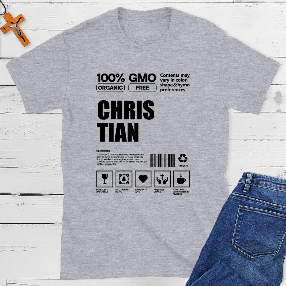 100% Organic Christian T-Shirt