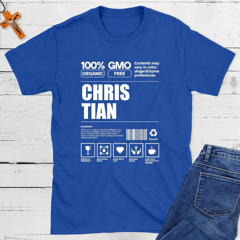 100% Organic Christian T-Shirt