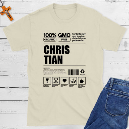 100% Organic Christian T-Shirt