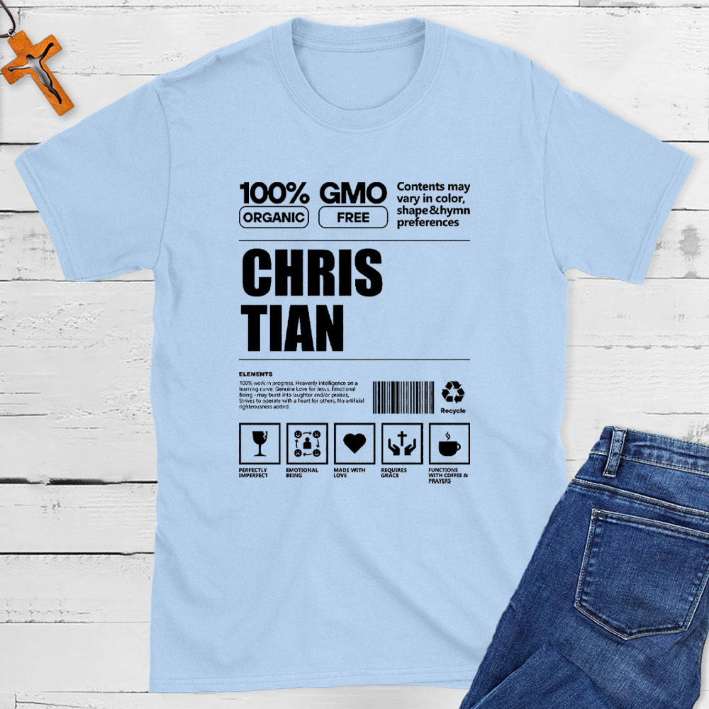 100% Organic Christian T-Shirt